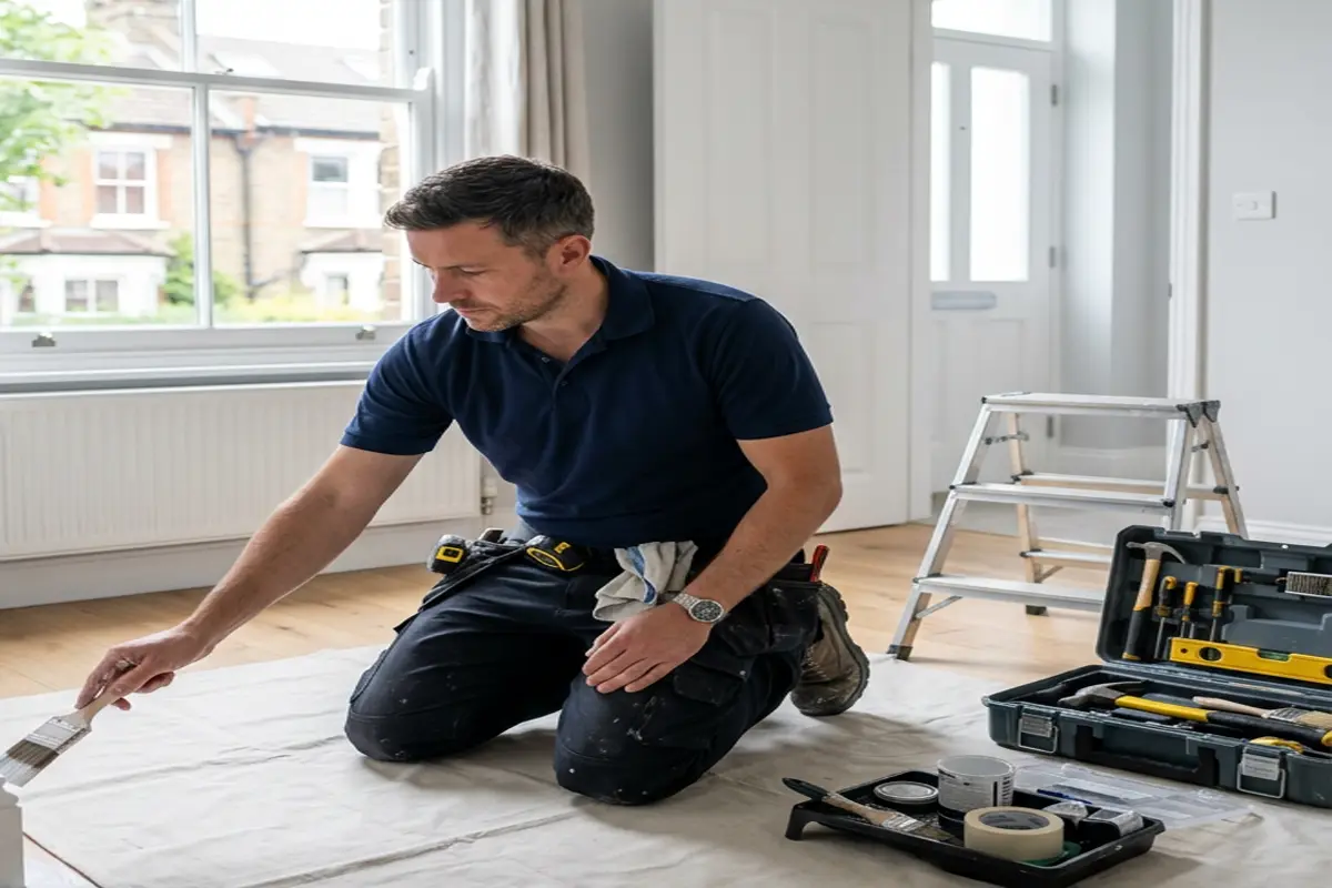Landlord property maintenance work being carried out in Birmingham